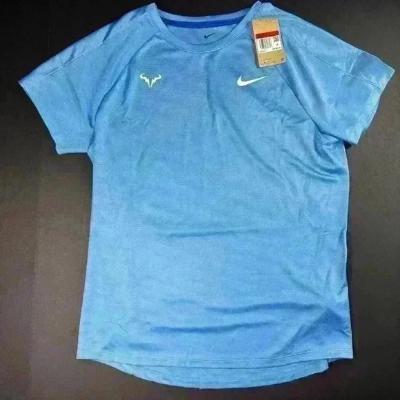 💰HUGE CLEARANCE SALE 💰 NWT Nike Court Tennis  Rafa Challenger Mens Shirt - Picture 3 of 4